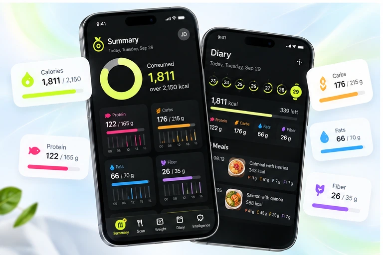 Daily totals on a phone
