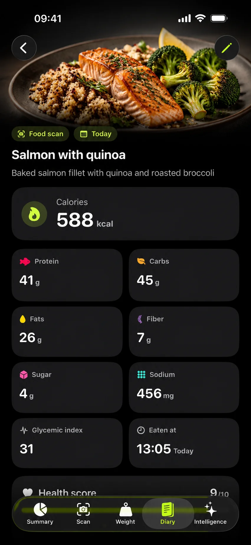 Meal page